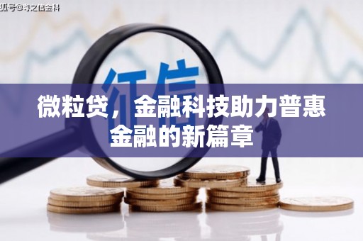 溪口微粒贷，金融科技助力普惠金融的新篇章