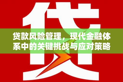 溪口贷款风险管理，现代金融体系中的关键挑战与应对策略