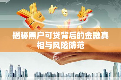 溪口揭秘黑户可贷背后的金融真相与风险防范