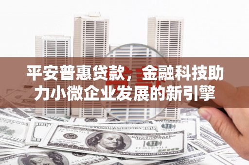 溪口平安普惠贷款，金融科技助力小微企业发展的新引擎