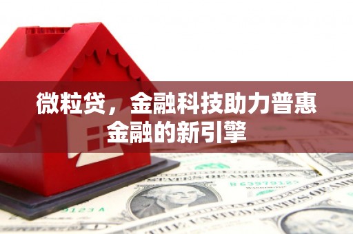 溪口微粒贷，金融科技助力普惠金融的新引擎