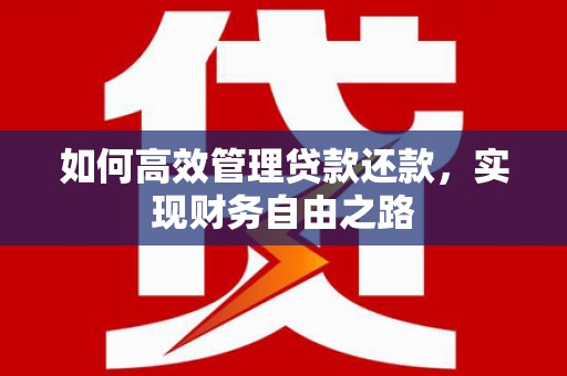 溪口如何高效管理贷款还款，实现财务自由之路