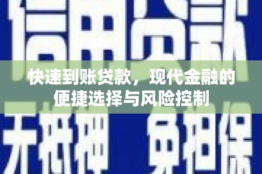 溪口快速到账贷款，现代金融的便捷选择与风险控制