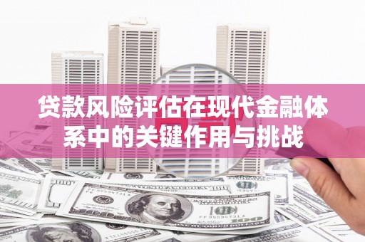 溪口贷款风险评估在现代金融体系中的关键作用与挑战