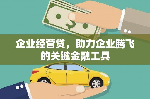 溪口企业经营贷，助力企业腾飞的关键金融工具