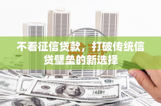 溪口不看征信贷款，打破传统信贷壁垒的新选择