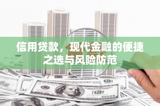 溪口信用贷款，现代金融的便捷之选与风险防范