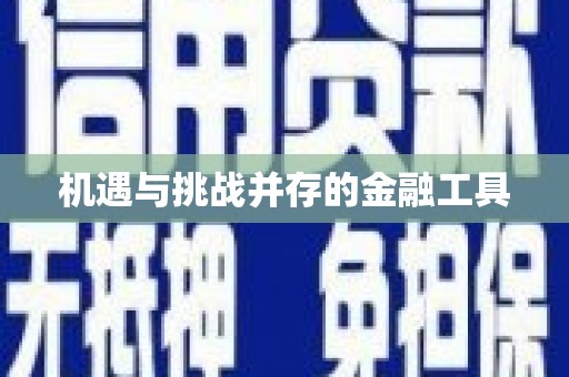 溪口机遇与挑战并存的金融工具