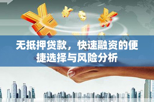 溪口无抵押贷款，快速融资的便捷选择与风险分析