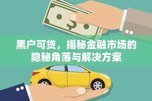 溪口黑户可贷，揭秘金融市场的隐秘角落与解决方案
