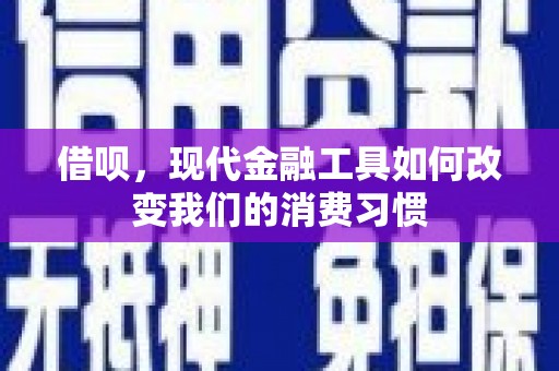 溪口借呗，现代金融工具如何改变我们的消费习惯