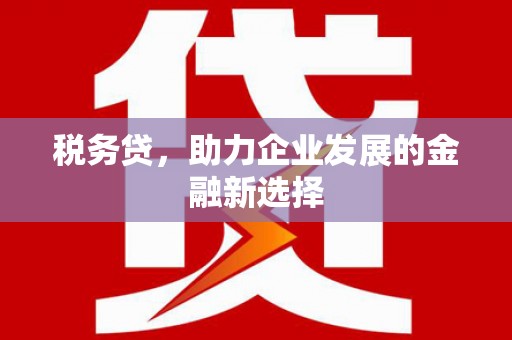 溪口税务贷，助力企业发展的金融新选择