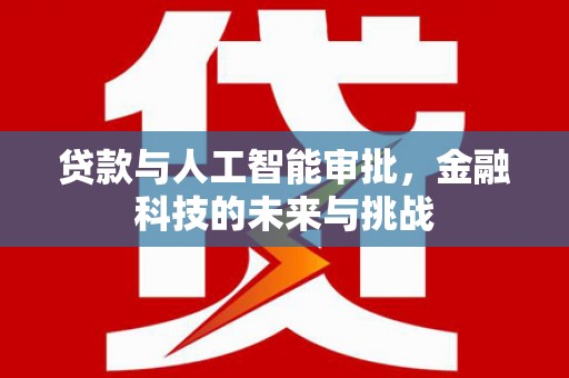 溪口贷款与人工智能审批，金融科技的未来与挑战