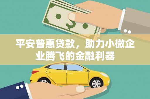 溪口平安普惠贷款，助力小微企业腾飞的金融利器