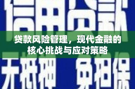 溪口贷款风险管理，现代金融的核心挑战与应对策略