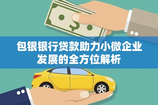 溪口包银银行贷款助力小微企业发展的全方位解析