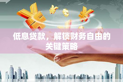 溪口低息贷款，解锁财务自由的关键策略