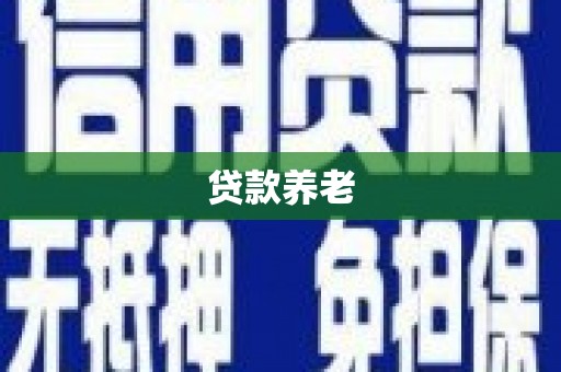 溪口贷款养老