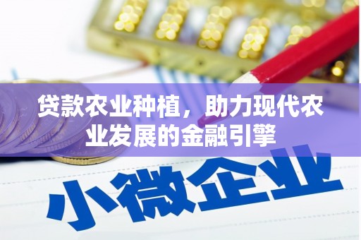 溪口贷款农业种植，助力现代农业发展的金融引擎