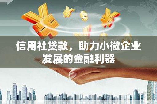 溪口信用社贷款，助力小微企业发展的金融利器