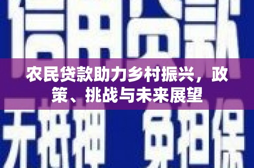 溪口农民贷款助力乡村振兴，政策、挑战与未来展望