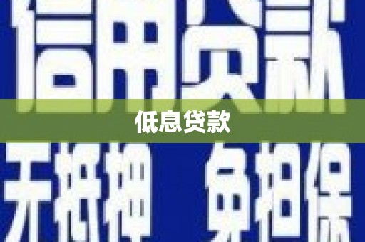 溪口低息贷款
