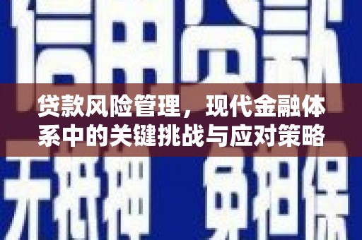 溪口贷款风险管理，现代金融体系中的关键挑战与应对策略
