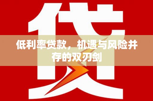 溪口低利率贷款，机遇与风险并存的双刃剑