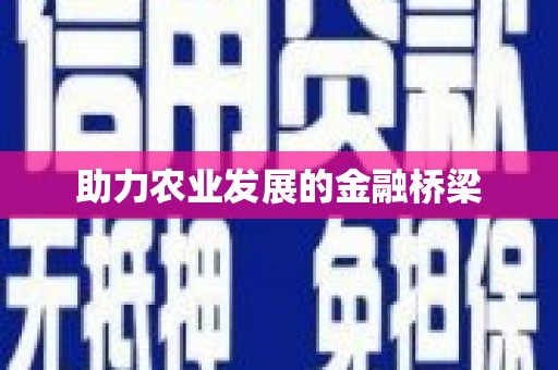 溪口助力农业发展的金融桥梁
